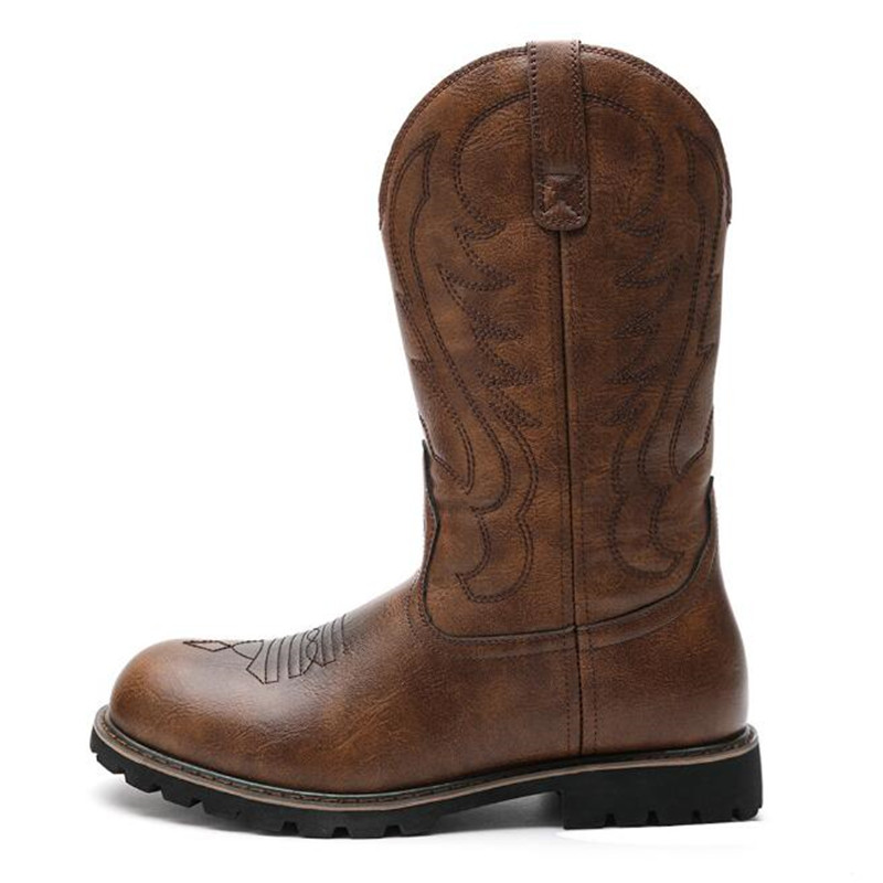 Embroidery Design Free - Fashion Designer Goth Men's Cowboy Boots