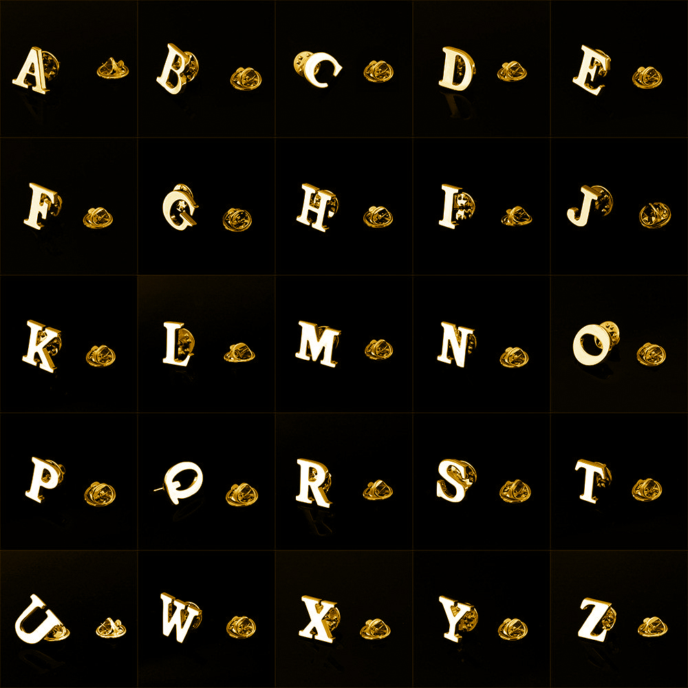 Embroidery Letter M - Quality Brass Initial A to Z