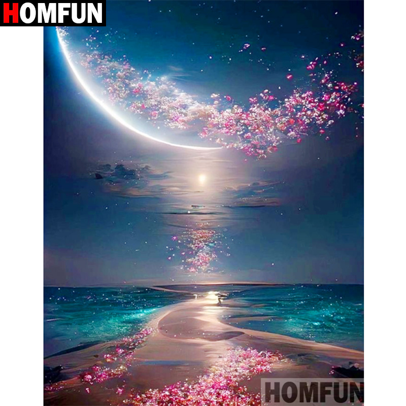 Embroidery Roll Pattern - HOMFUN 5D Diamond Pattern Rhinestone Needlework
