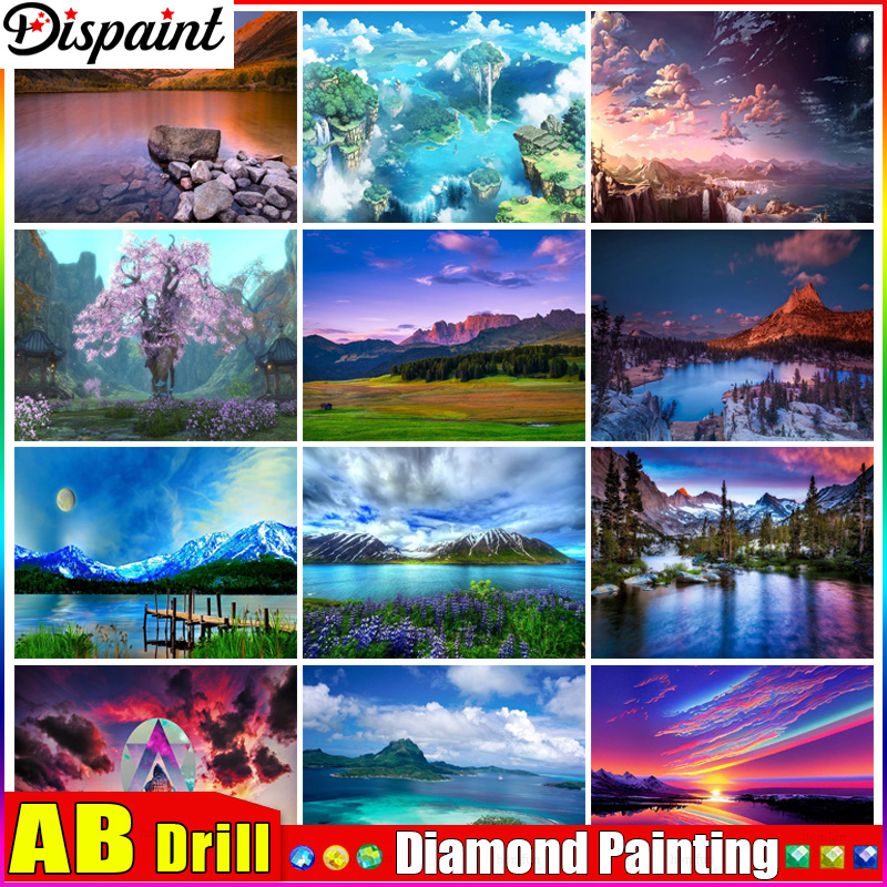 Embroidery Roll Pattern - Dispaint AB Diamond Painting Full Square/Round