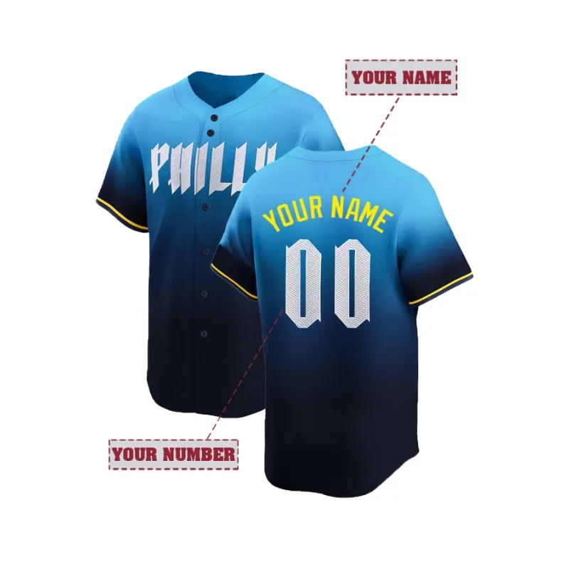 Embroidery Gradient - Customized Name And Number Men's Embroidery