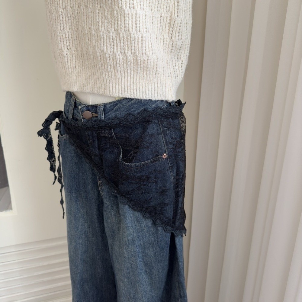 Embroidery Apron - Fashion Y2K Triangle Apron Embroidery Flower