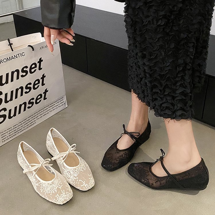 Women's Gentle Ballet Flat Sho - Embroidery Canvas ulasan dan harga