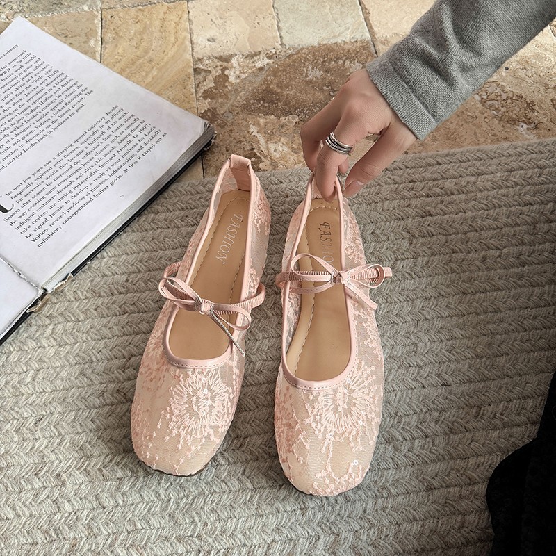 Women's Gentle Ballet Flat Sho - Embroidery Canvas ulasan dan harga