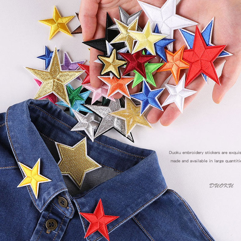 2-10Pcs Flower Iron on Patches - Embroidery Letter M ulasan dan harga