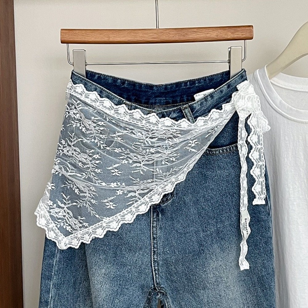 Soft Y2K Triangle Apron Embroi - Embroidery Apron ulasan dan harga