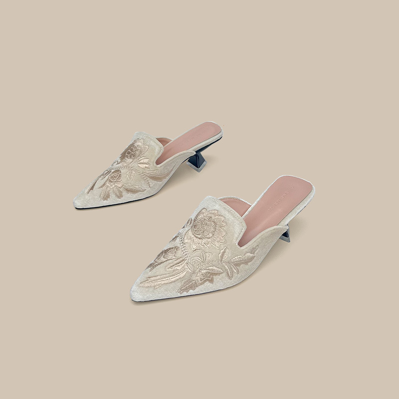 Embroidery Velour Women Shoes  - Embroidery Design Free ulasan dan harga