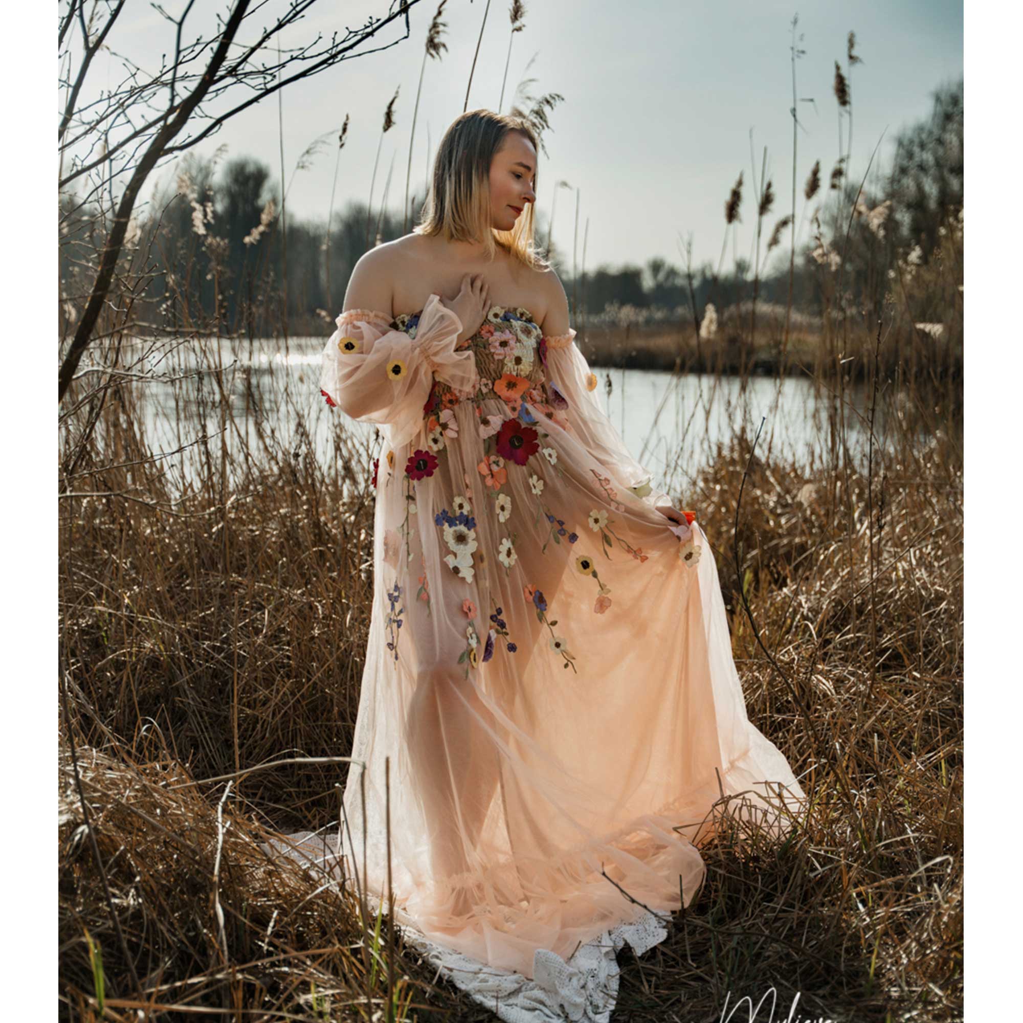 Don&Judy Colorful Organza Off- - Embroidery Organza ulasan dan harga