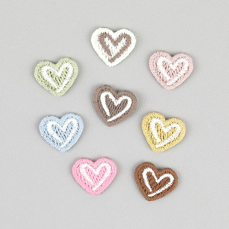 20Pcs Heart-Shaped Embroidered - Embroidery On Socks ulasan dan harga