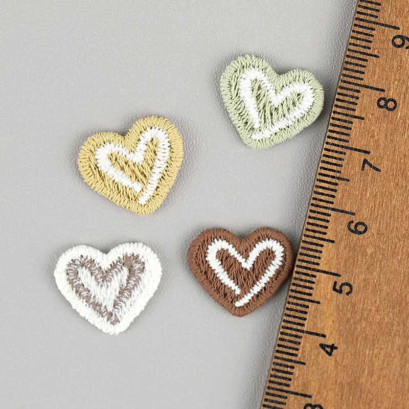 20Pcs Heart-Shaped Embroidered - Embroidery On Socks ulasan dan harga