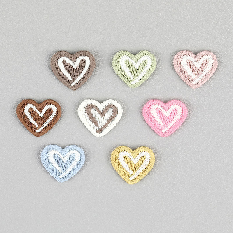 20Pcs Heart-Shaped Embroidered - Embroidery On Socks ulasan dan harga