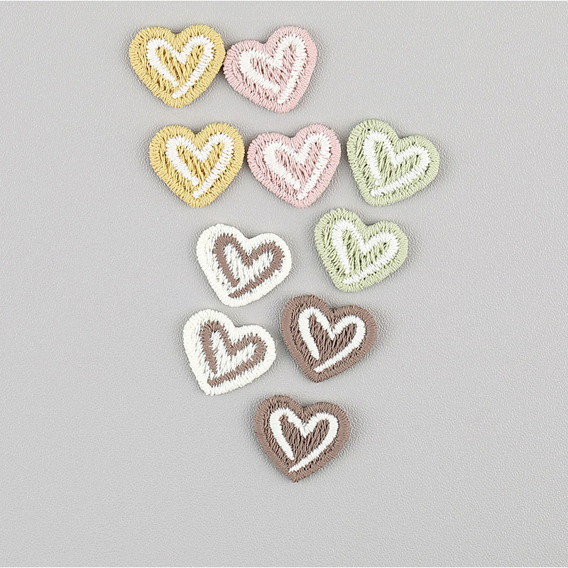 20Pcs Heart-Shaped Embroidered - Embroidery On Socks ulasan dan harga