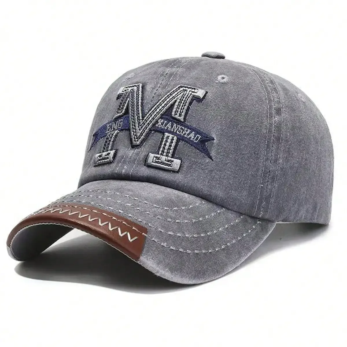 Unisex M Letter Embroidery Was - Embroidery Letter M ulasan dan harga