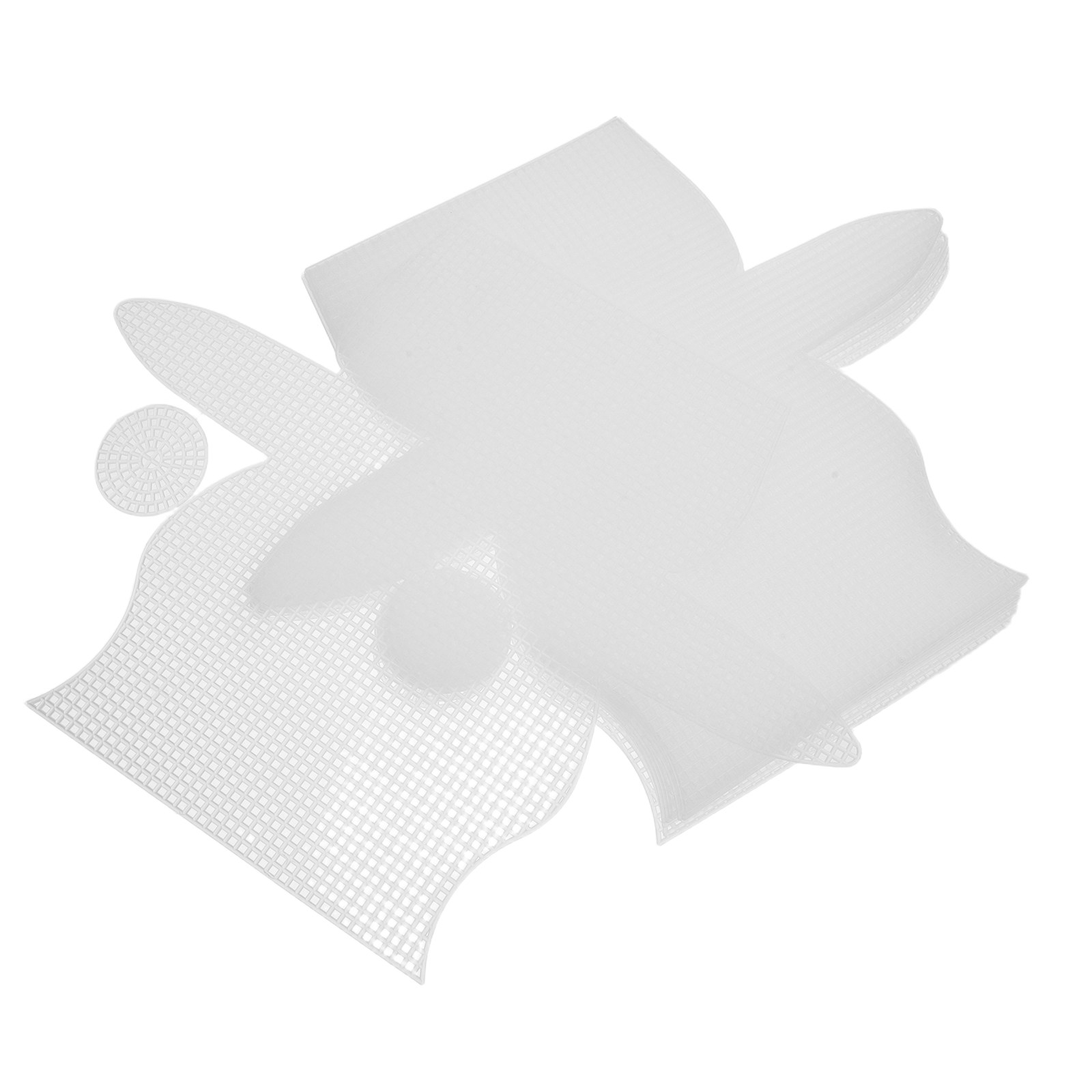 10Pcs Plastic Canvas Sheets Li - Embroidery Canvas ulasan dan harga