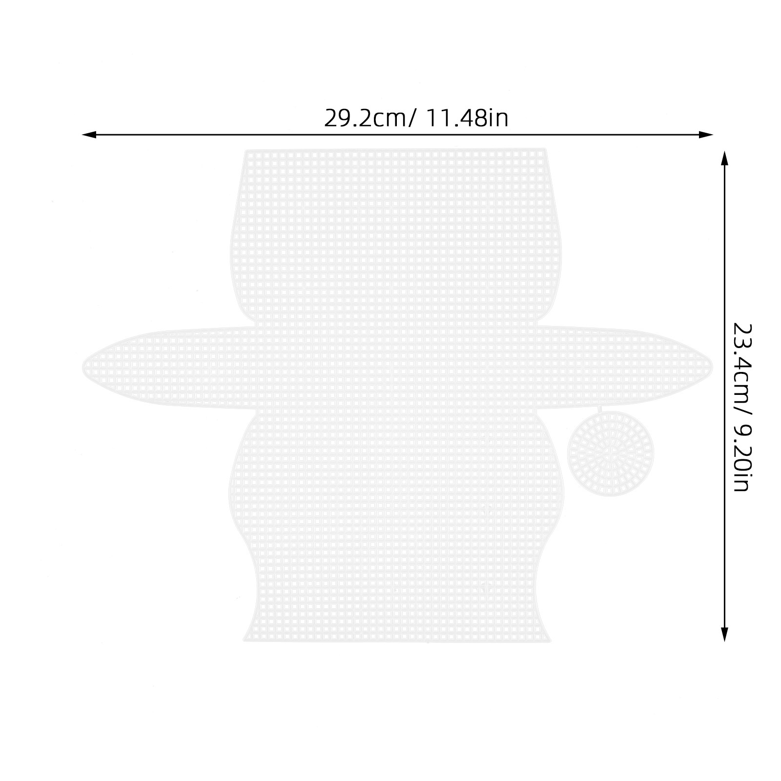 10Pcs Plastic Canvas Sheets Li - Embroidery Canvas ulasan dan harga