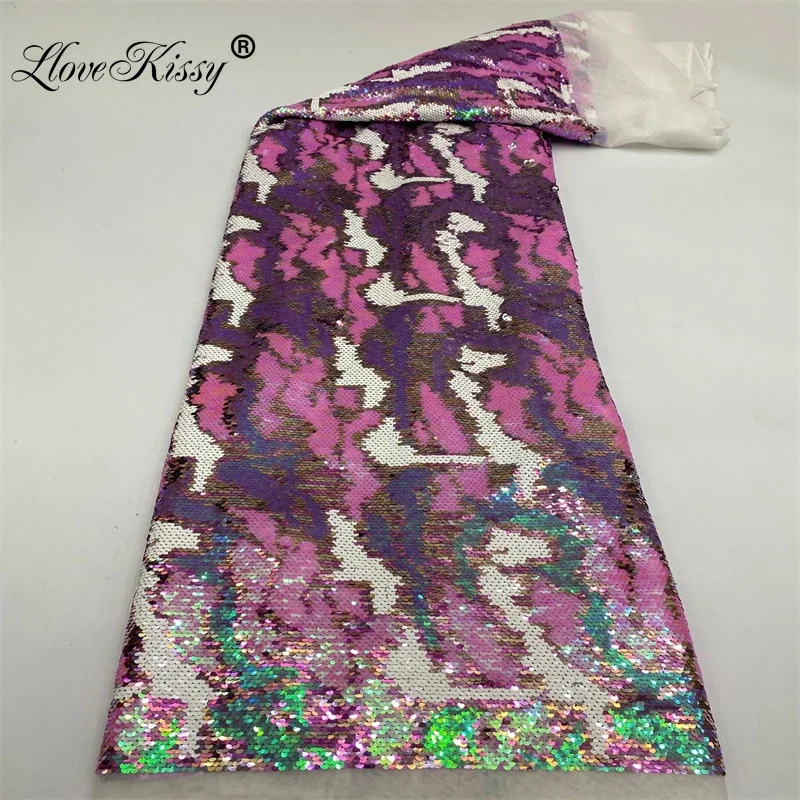 New Glitter Fabric Mesh Embroi - Embroidery Gradient ulasan dan harga