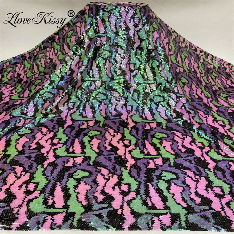 New Glitter Fabric Mesh Embroi - Embroidery Gradient ulasan dan harga