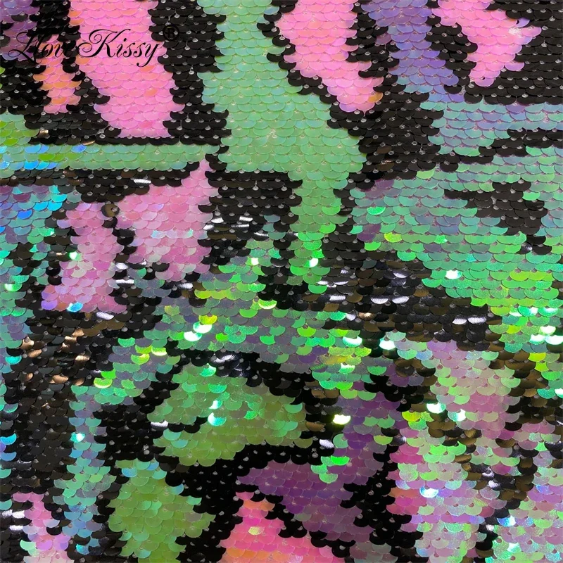 New Glitter Fabric Mesh Embroi - Embroidery Gradient ulasan dan harga