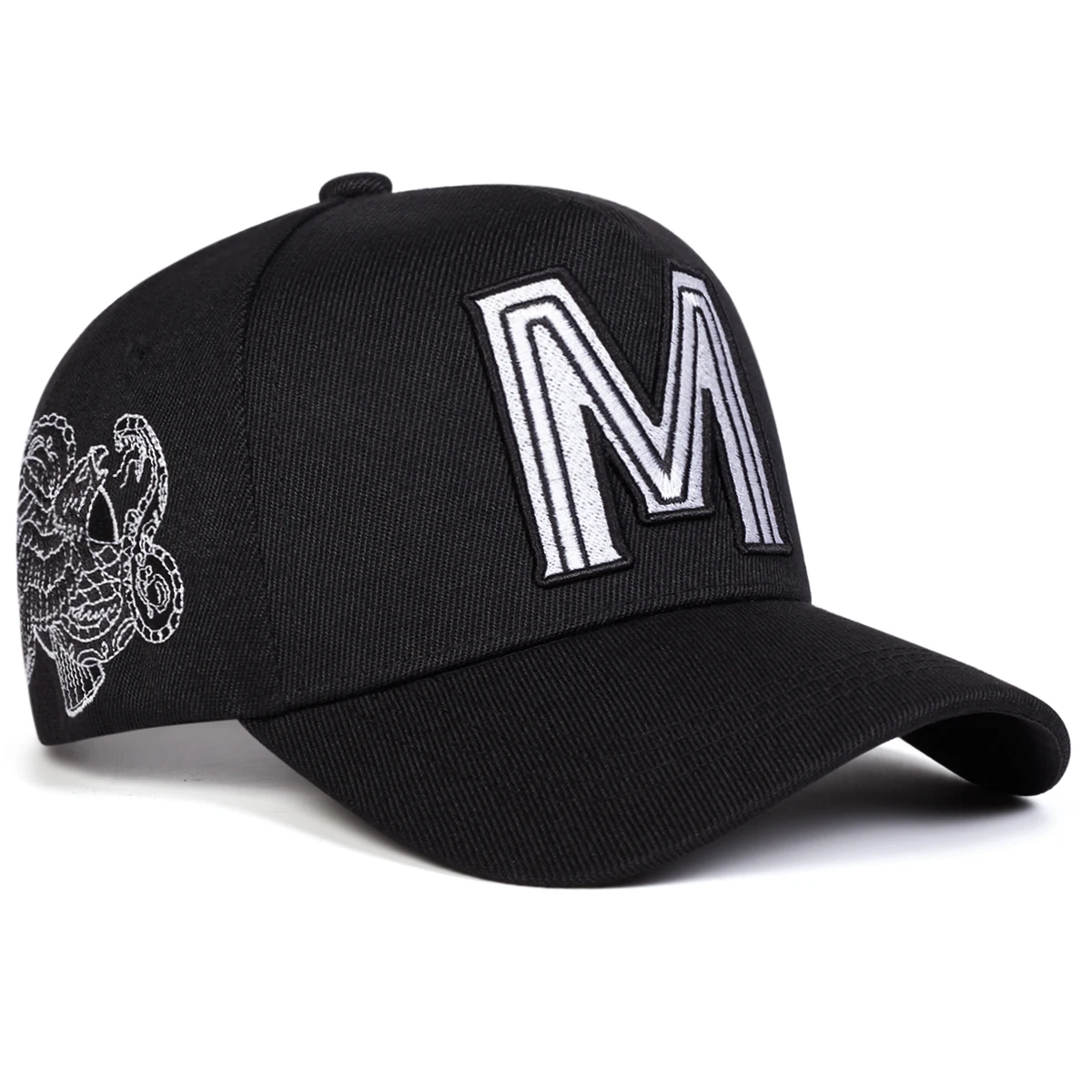 Unisex M Letter Embroidery Bas - Embroidery Letter M ulasan dan harga