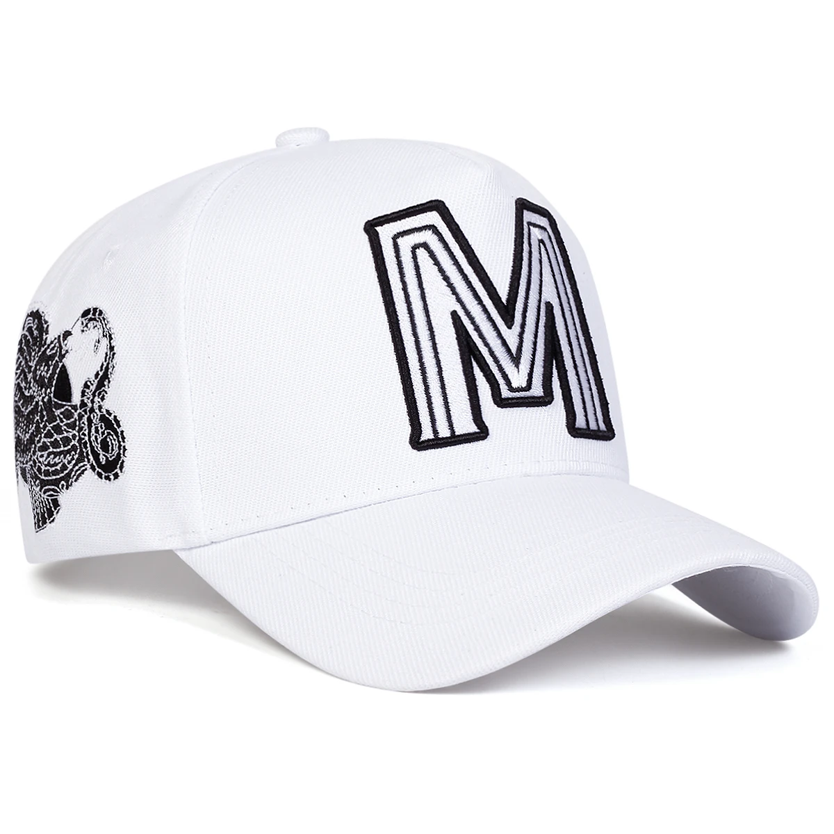 Unisex M Letter Embroidery Bas - Embroidery Letter M ulasan dan harga