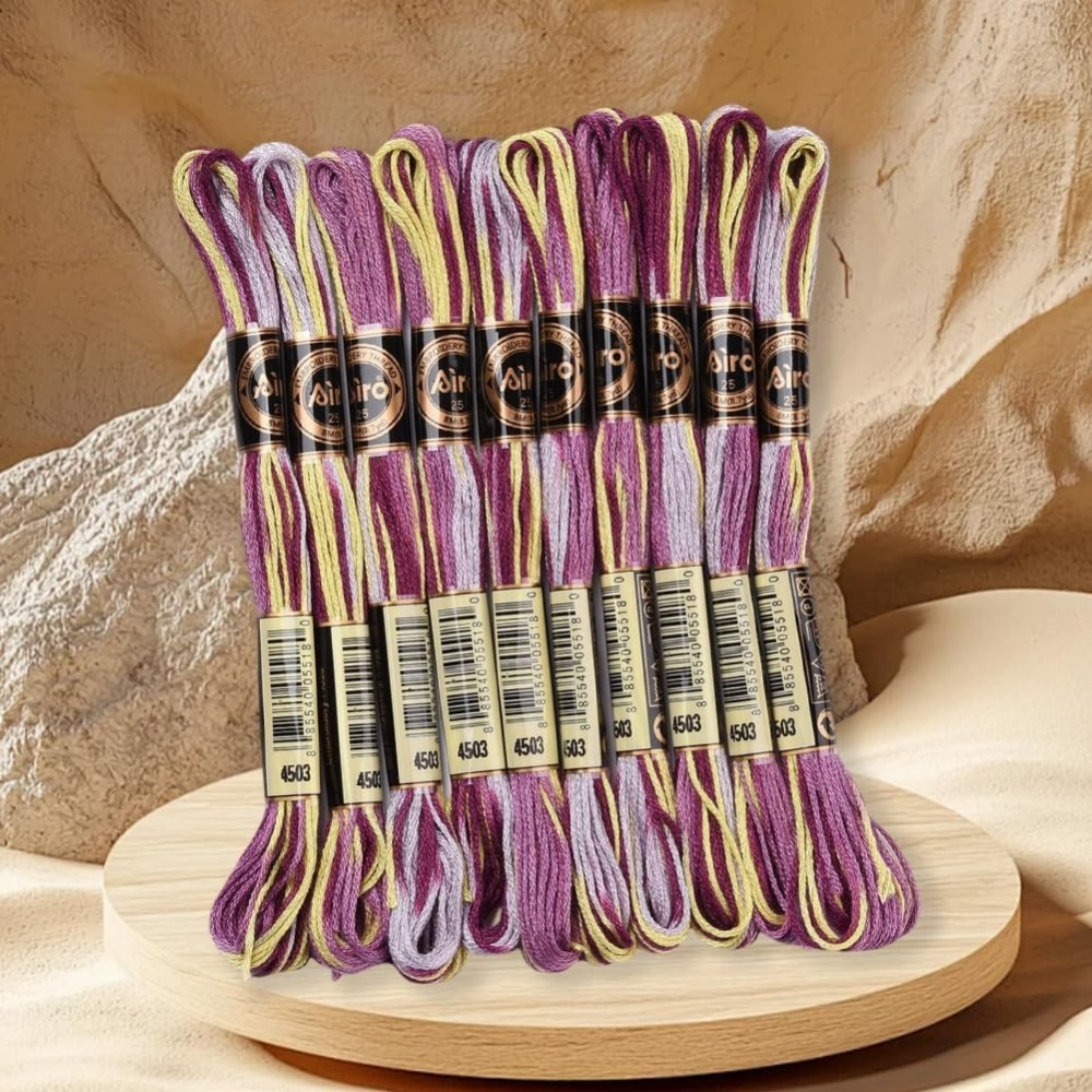 6 Strands Purple Variegated Em - Embroidery Gradient ulasan dan harga