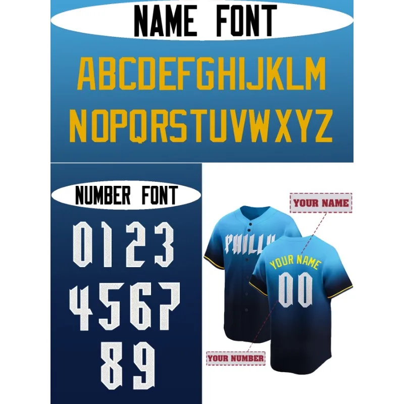 Customized Name And Number Men - Embroidery Gradient ulasan dan harga