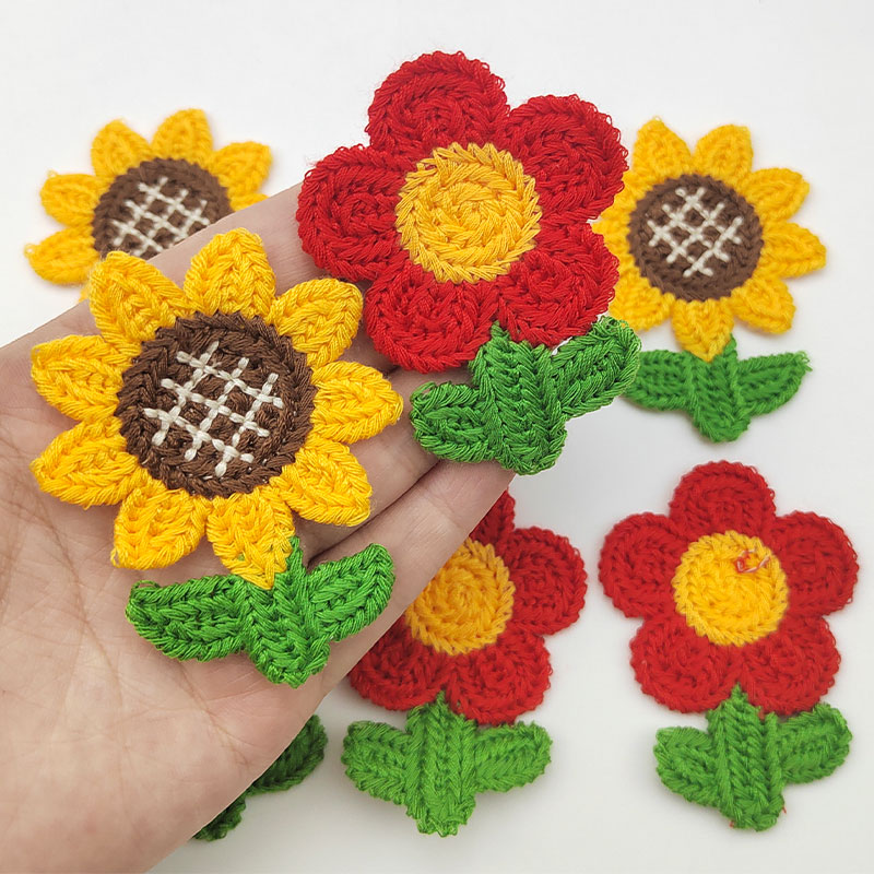 10Pcs Sunflower Embroidery Pat - Embroidery On Socks ulasan dan harga