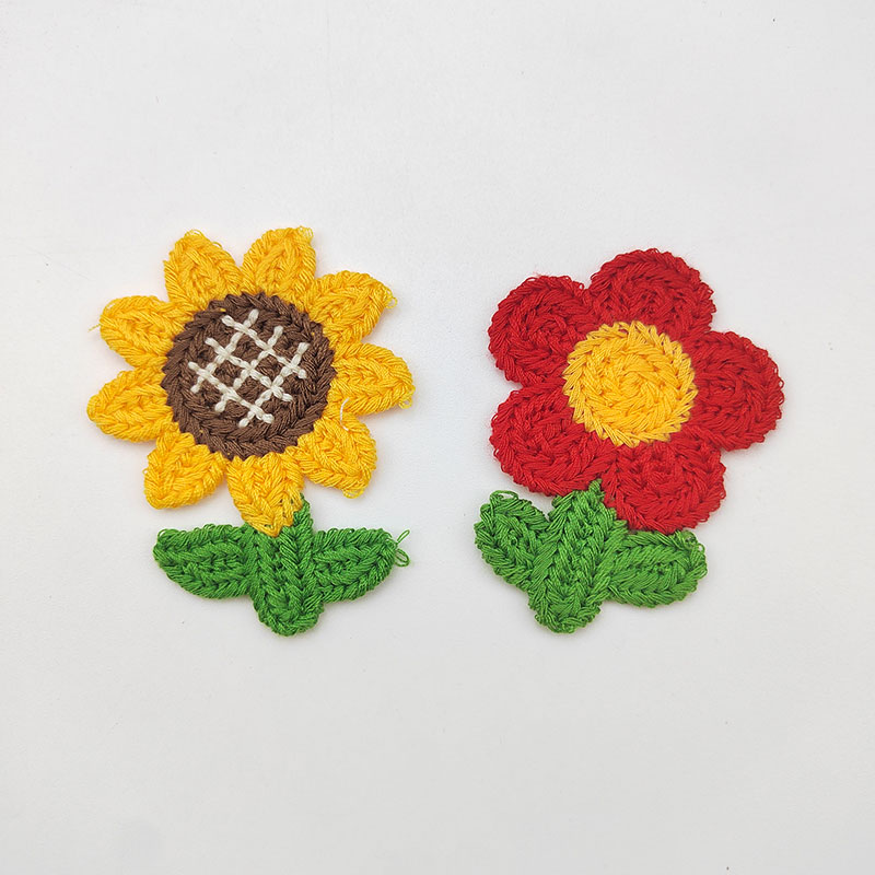 10Pcs Sunflower Embroidery Pat - Embroidery On Socks ulasan dan harga