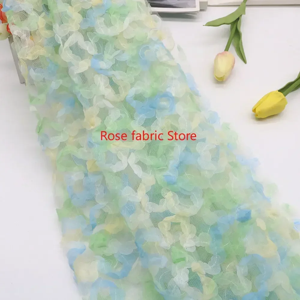 Gradient chiffon rose crochet  - Embroidery Gradient ulasan dan harga