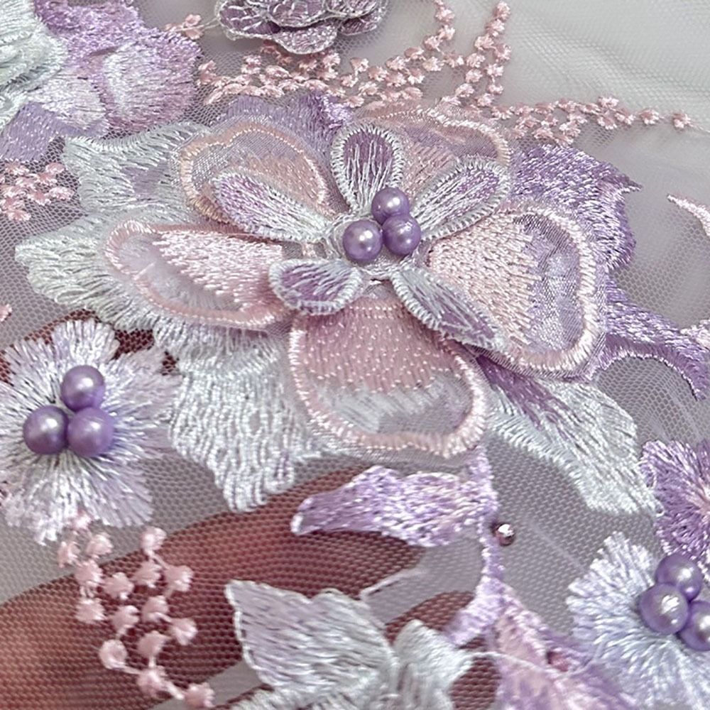 Fashion Elegant Colorful Sequi - Embroidery Gradient ulasan dan harga