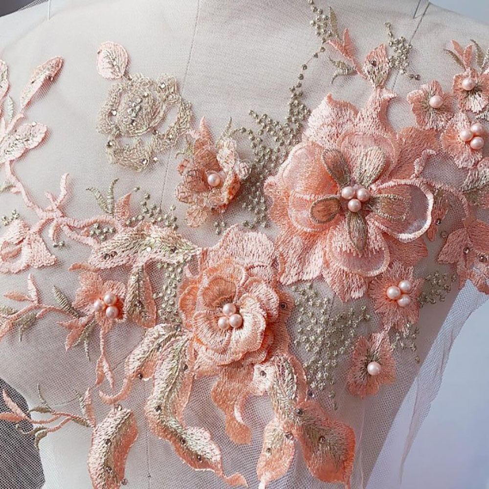 Fashion Elegant Colorful Sequi - Embroidery Gradient ulasan dan harga