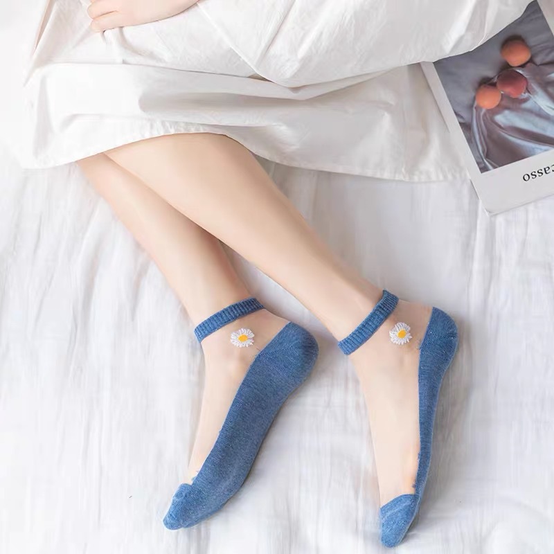 5Pairs/Lot Korea Style Women C - Embroidery On Socks ulasan dan harga