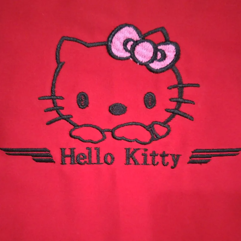 Cute Embroidery Hello Kitty Dr - Embroidery Apron ulasan dan harga