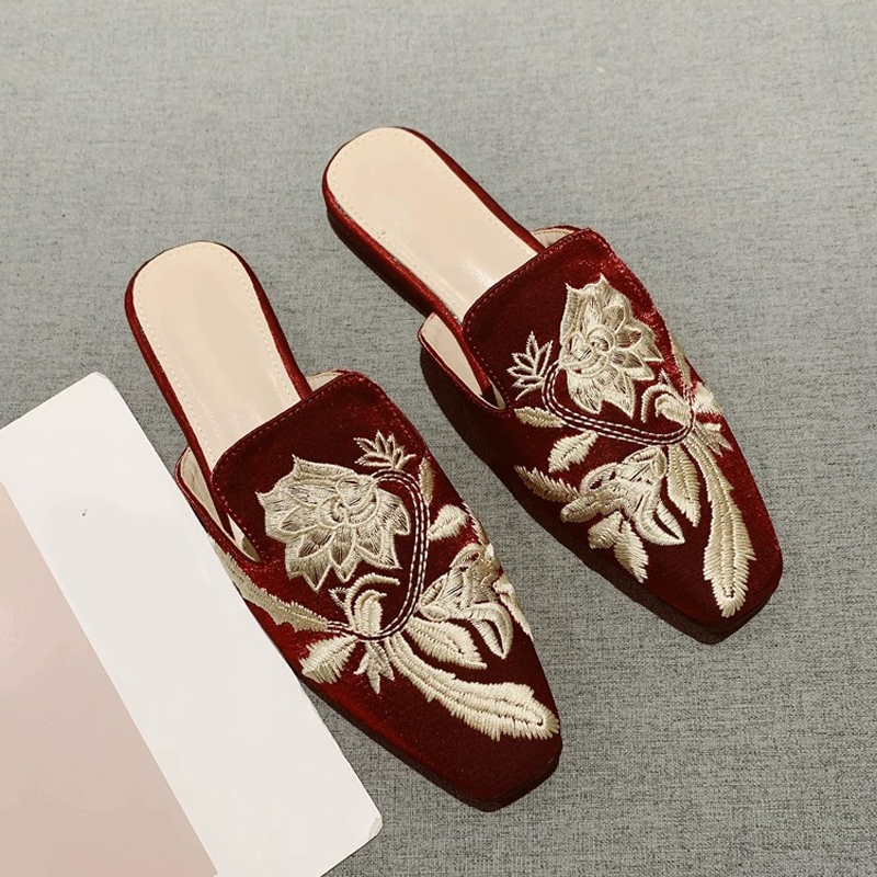 2026 New Womens Shoe Retro Emb - Embroidery Design Free ulasan dan harga