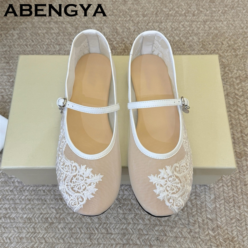 Lace Embroidery Flat Shoes for - Embroidery Design Free ulasan dan harga