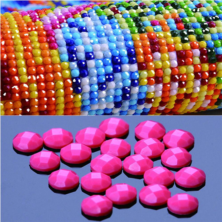 5D Diy Full Square Round Diamo - Embroidery Roll Pattern ulasan dan harga