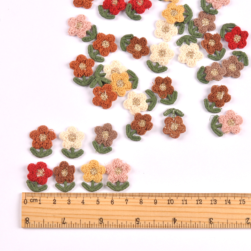 10pcs 22x18mm Unadhesive Carto - Embroidery Letter M ulasan dan harga