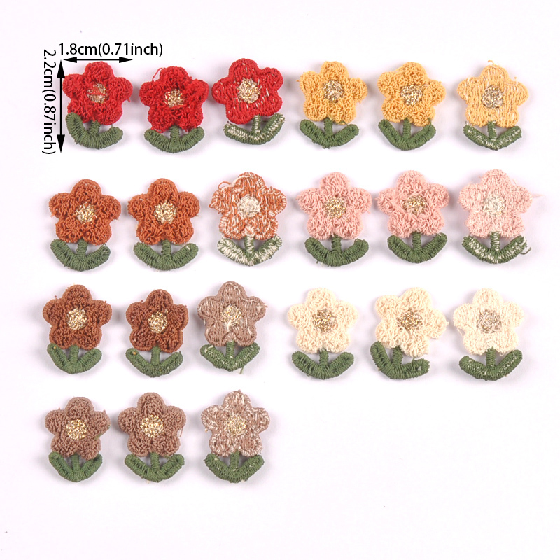 10pcs 22x18mm Unadhesive Carto - Embroidery Letter M ulasan dan harga