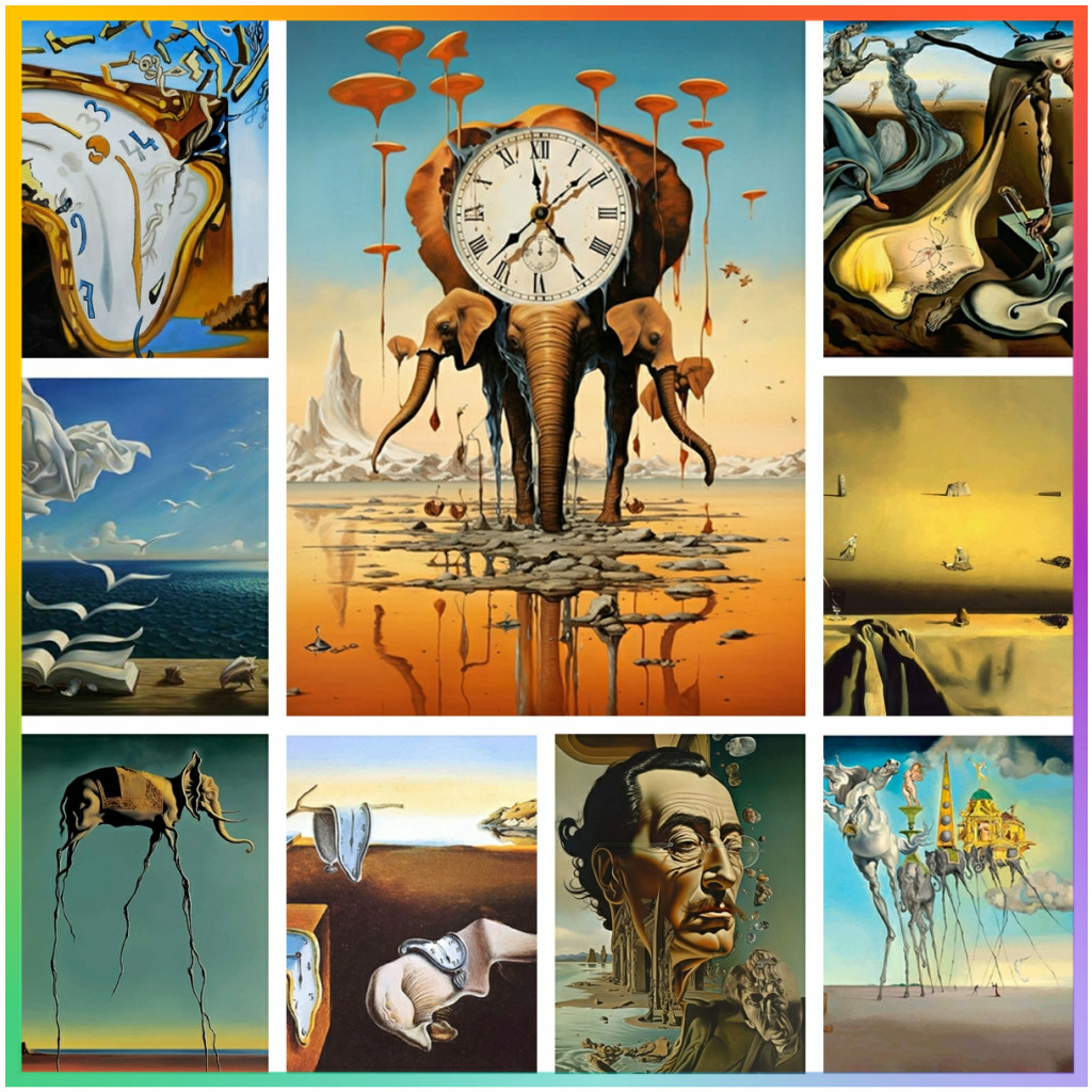 Surrealism Famous Artwork By S - Embroidery Roll Pattern ulasan dan harga