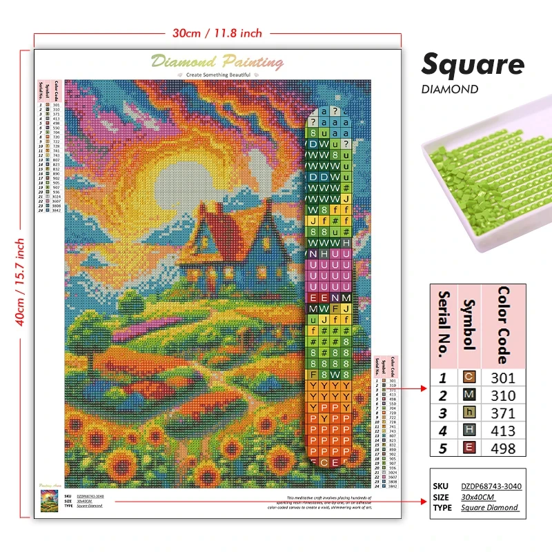 Klimt Style Colorful Pattern C - Embroidery Roll Pattern ulasan dan harga