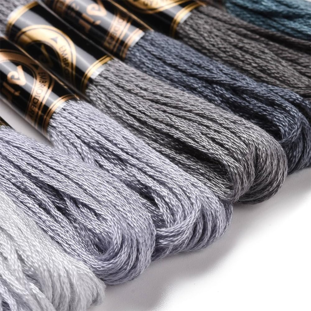 8 Skeins 70 Yards Grey Friends - Embroidery Gradient ulasan dan harga
