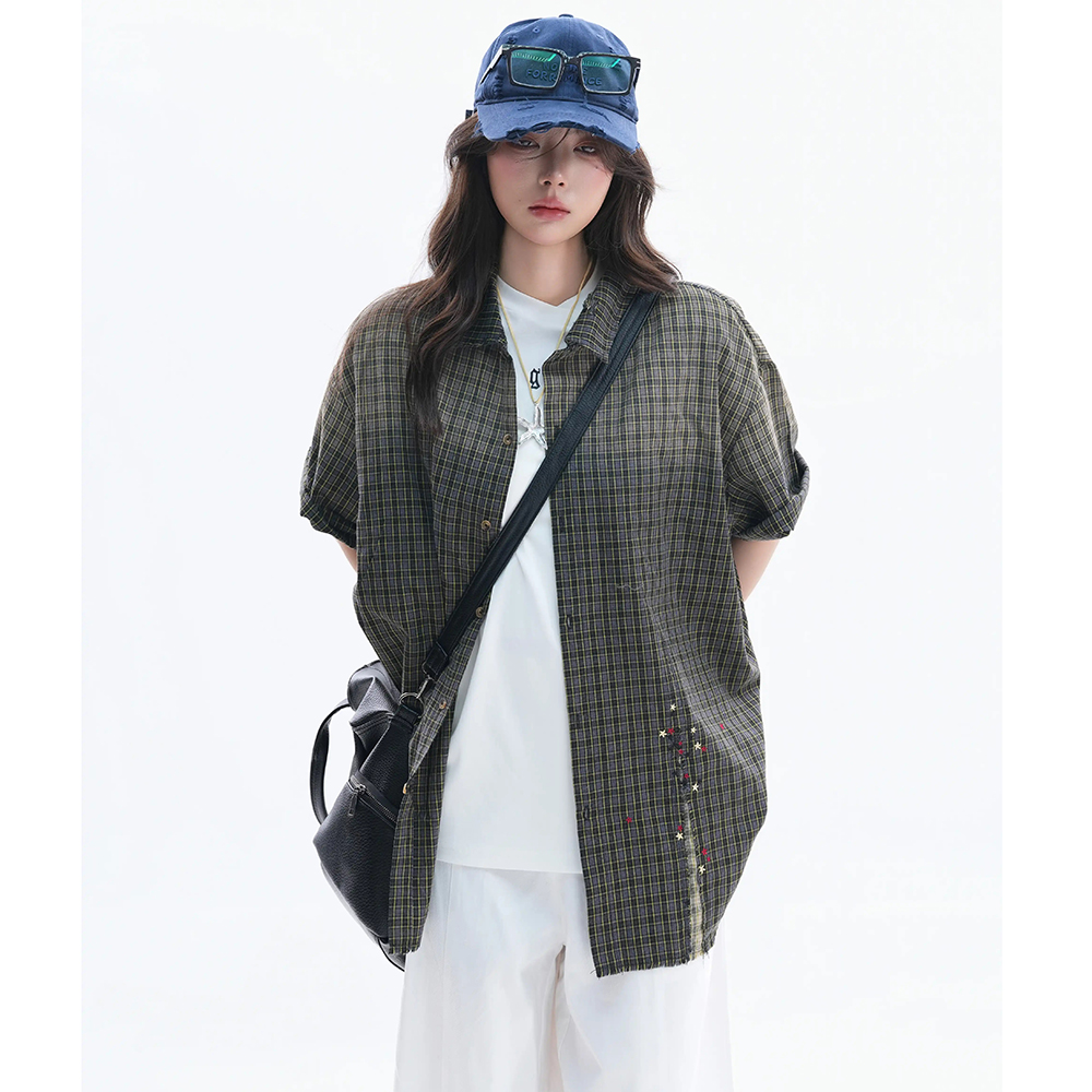 Women's Blouses and Shirts Vin - Embroidery Gradient ulasan dan harga