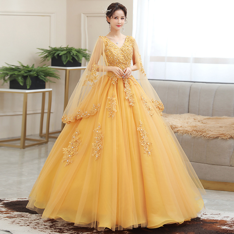 New Gold Embroidery Long Puffy - Embroidery Gold ulasan dan harga