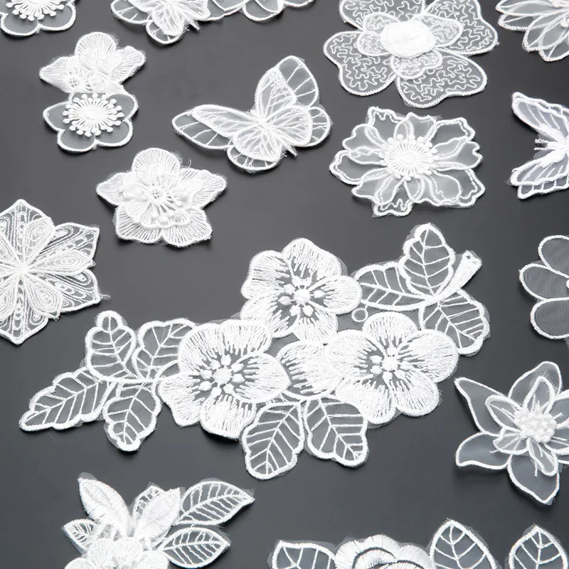 Iron or sew on lace embroidere - Embroidery Letter M ulasan dan harga