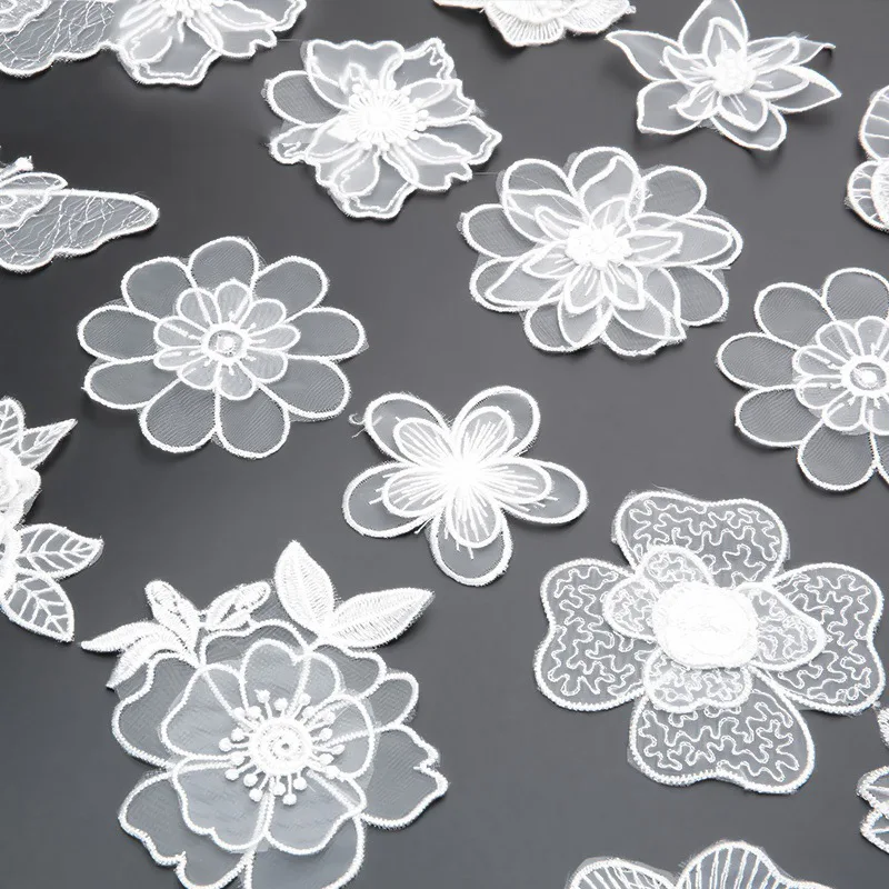 Iron or sew on lace embroidere - Embroidery Letter M ulasan dan harga