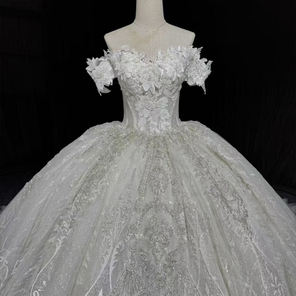 Customizable Bridal Dress Swee - Embroidery Organza ulasan dan harga