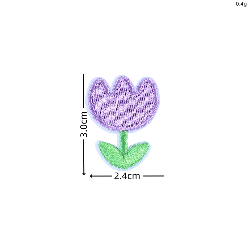 10pcs Cartoon Flower Patches M - Embroidery On Socks ulasan dan harga