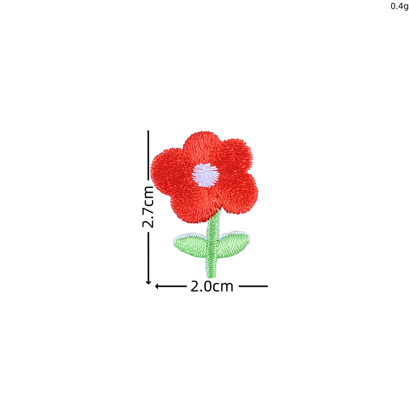 10pcs Cartoon Flower Patches M - Embroidery On Socks ulasan dan harga