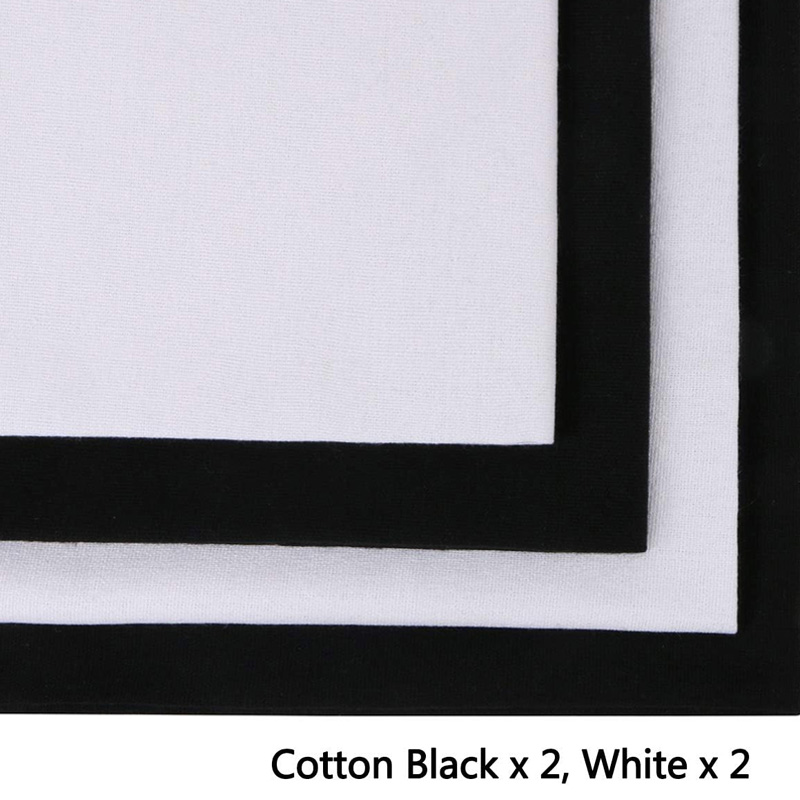 4 Pieces of Linen Fabric, Soli - Embroidery Canvas ulasan dan harga