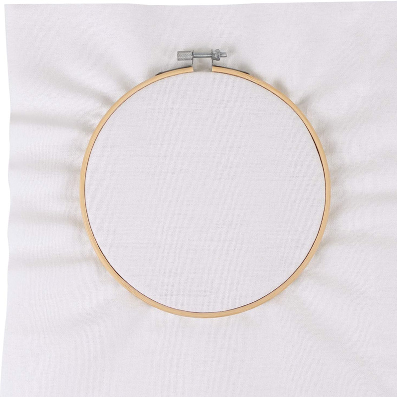 4 Pieces of Linen Fabric, Soli - Embroidery Canvas ulasan dan harga